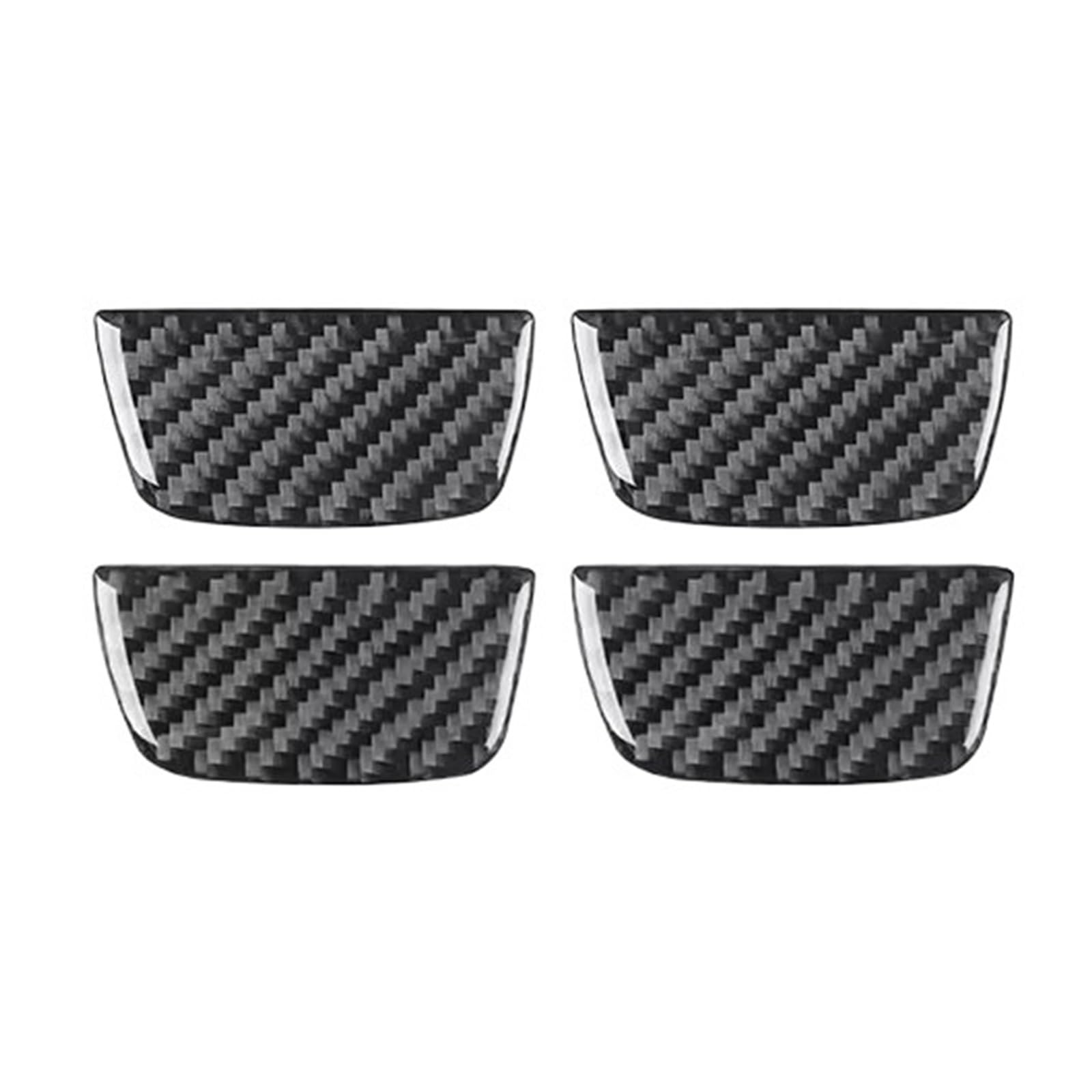 Kohlefaser Auto Aufkleber Für Jeep Für Wrangler JL 2018-2023 Auto Innen Tür Pull Panel Carbon Faser Trim Aufkleber Aufkleber Dekorative(Black) von Eofooq