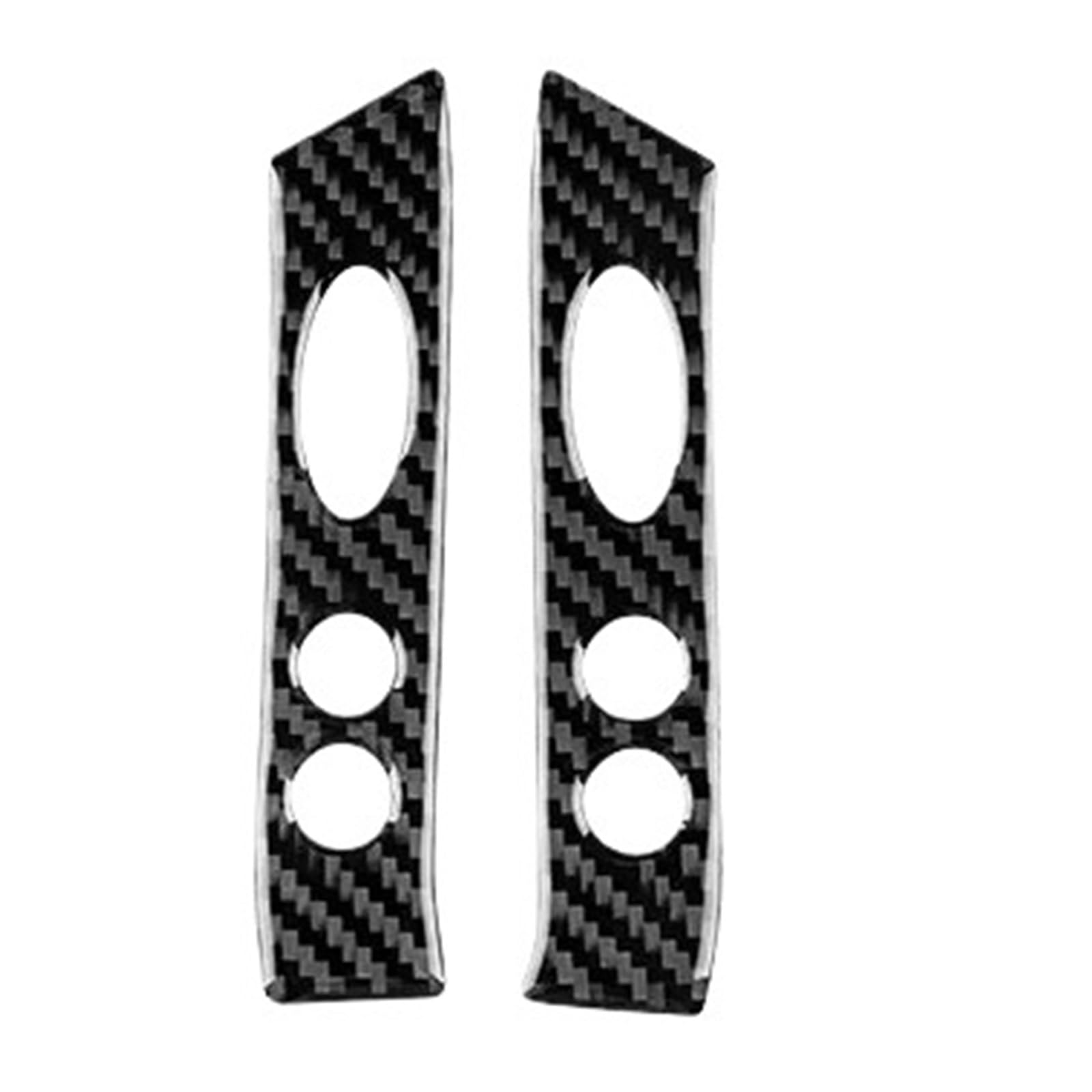 Kohlefaser Auto Aufkleber Für Mini Für Cooper Für Hatch R50 R53 2001-2006 Lenkrad Taste Aufkleber Carbon Faser Auto Innen Panel abdeckung Aufkleber Aufkleber Dekorative(B-BLACK,For r50) von Eofooq