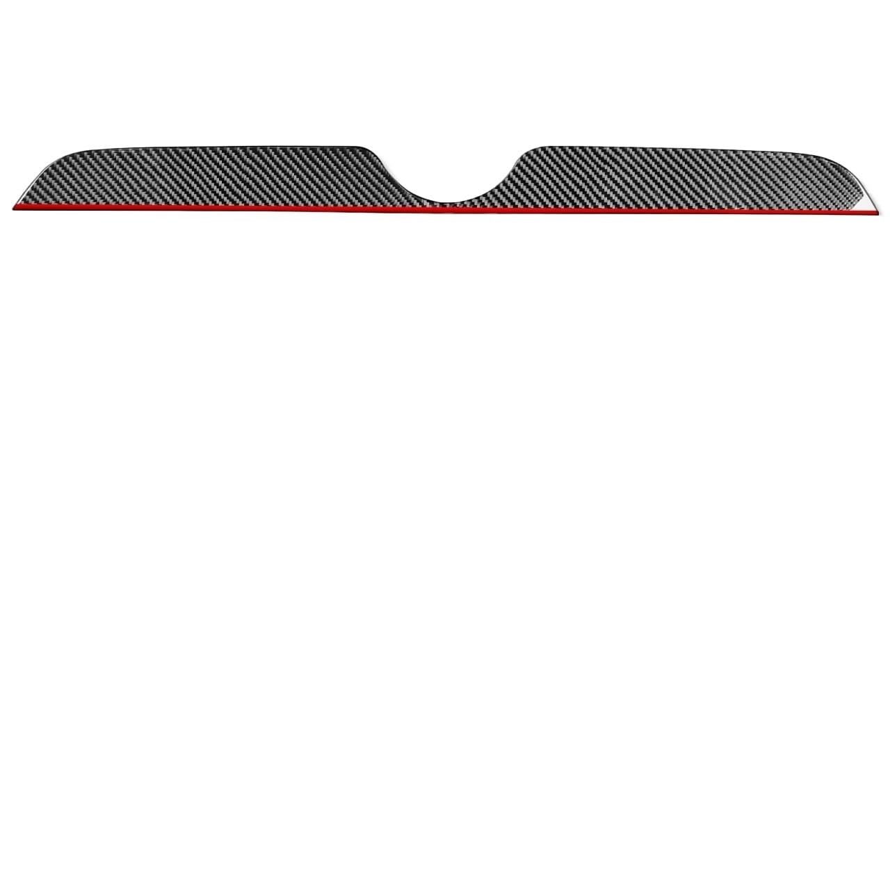 Kohlefaser Auto Aufkleber Für Nissan Für X-Trail Für Rogue T32 2013-2021 Innen Kofferraum Panel Carbon Faser Trim Aufkleber zubehör Aufkleber Dekorative(Black and red) von Eofooq