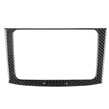 Kohlefaser Auto Aufkleber Für Passat B6 2006-2011 Carbon Fiber Radio Navigation Panel Trim Abdeckung Innen Dekoration Auto Zubehör Aufkleber Aufkleber Dekorative(Black B) von Eofooq