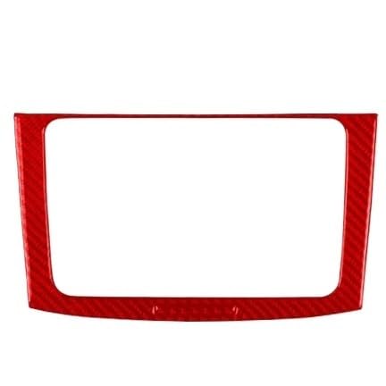 Kohlefaser Auto Aufkleber Für Passat B6 2006-2011 Carbon Fiber Radio Navigation Panel Trim Abdeckung Innen Dekoration Auto Zubehör Aufkleber Aufkleber Dekorative(Red B) von Eofooq