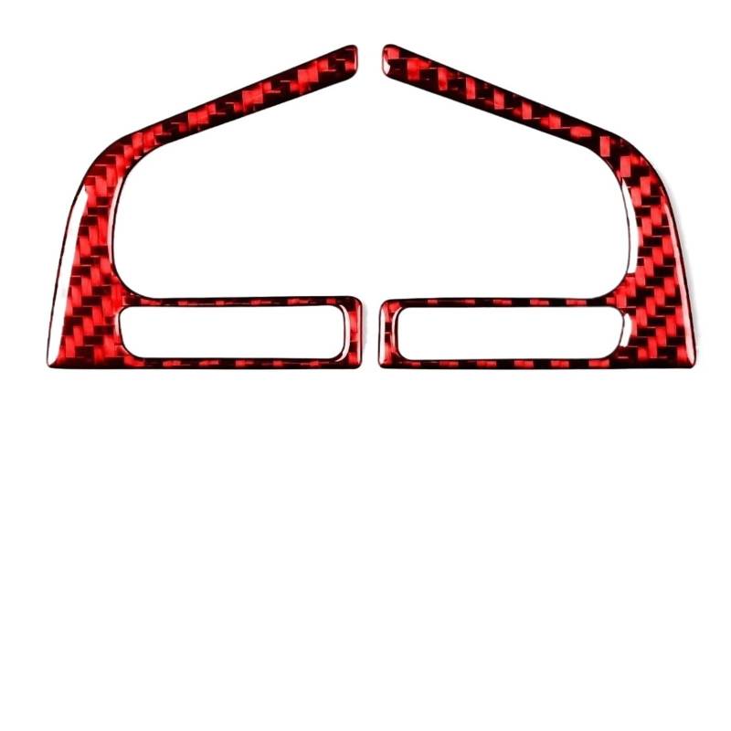 Kohlefaser Auto Aufkleber Für Subaru Für Forester 2013-2018 Lenkrad Taste Mitte Carbon Faser Trim Aufkleber Aufkleber Dekorative(Button red) von Eofooq