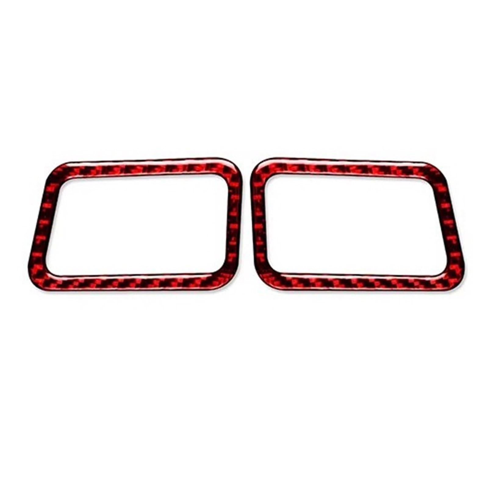 Kohlefaser Auto Aufkleber Für Subaru Für Forester 2013-2018 Oberen Instrument Air Outlet Carbon Faser Trim Aufkleber Aufkleber Dekorative(Red) von Eofooq