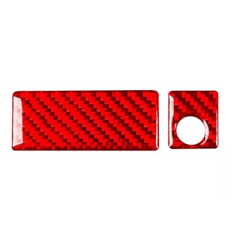 Kohlefaser Auto Aufkleber Für Suzuki Für Grand Für Vitara 2006-2013 Auto Innen Handschuh Box Griff Carbon Faser Aufkleber Aufkleber Dekorative(RED) von Eofooq