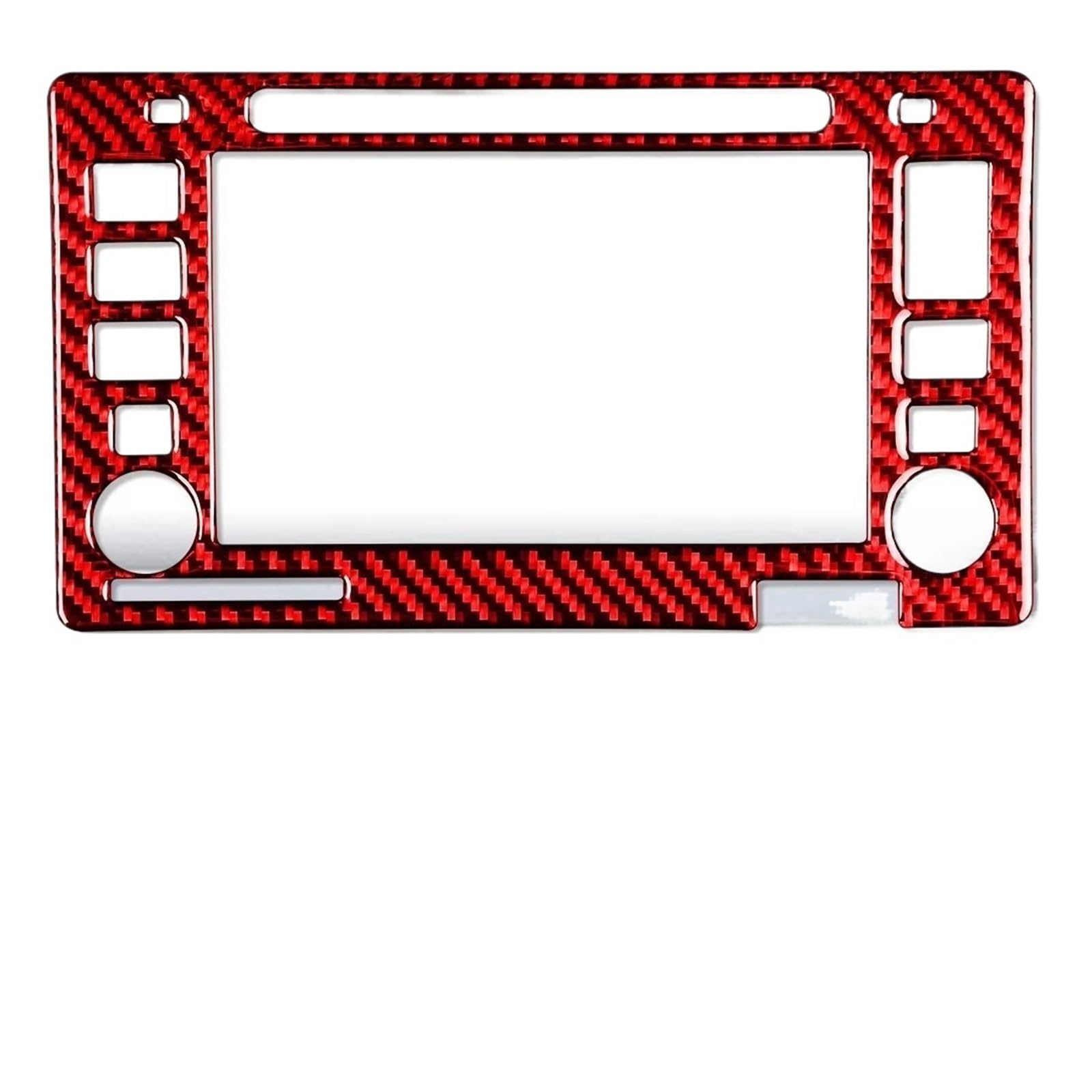 Kohlefaser Auto Aufkleber Für Toyota Für Tacoma 2015-2022 Auto Navigation Screen Panel Carbon Faser Trim Aufkleber Aufkleber Dekorative(Red) von Eofooq