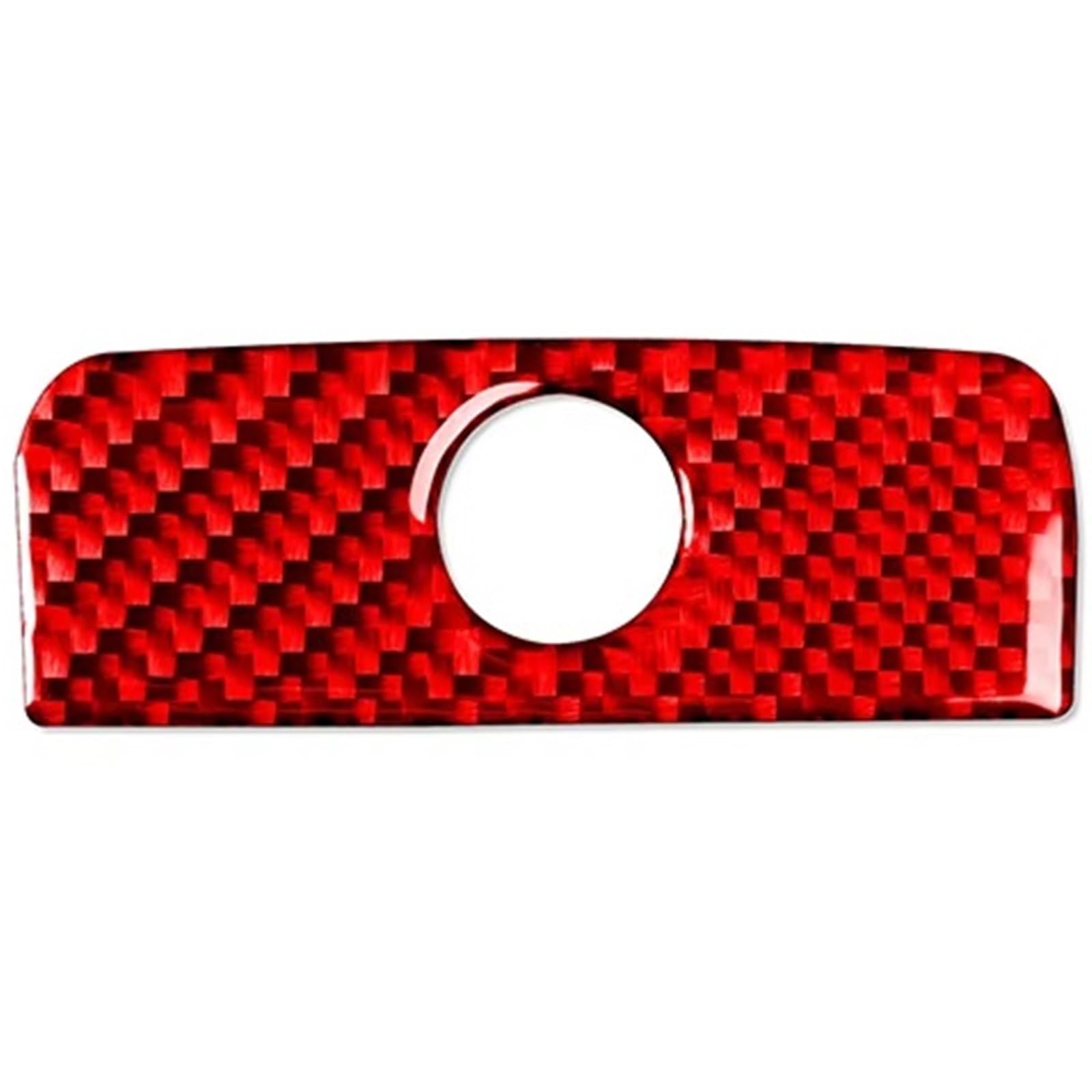 Kohlefaser Auto Aufkleber Für X1 E84 2013-2015 Auto Innen Auto Handschuh Box Griff Carbon Faser Trim Aufkleber Aufkleber Dekorative(Red Carbon LHD) von Eofooq