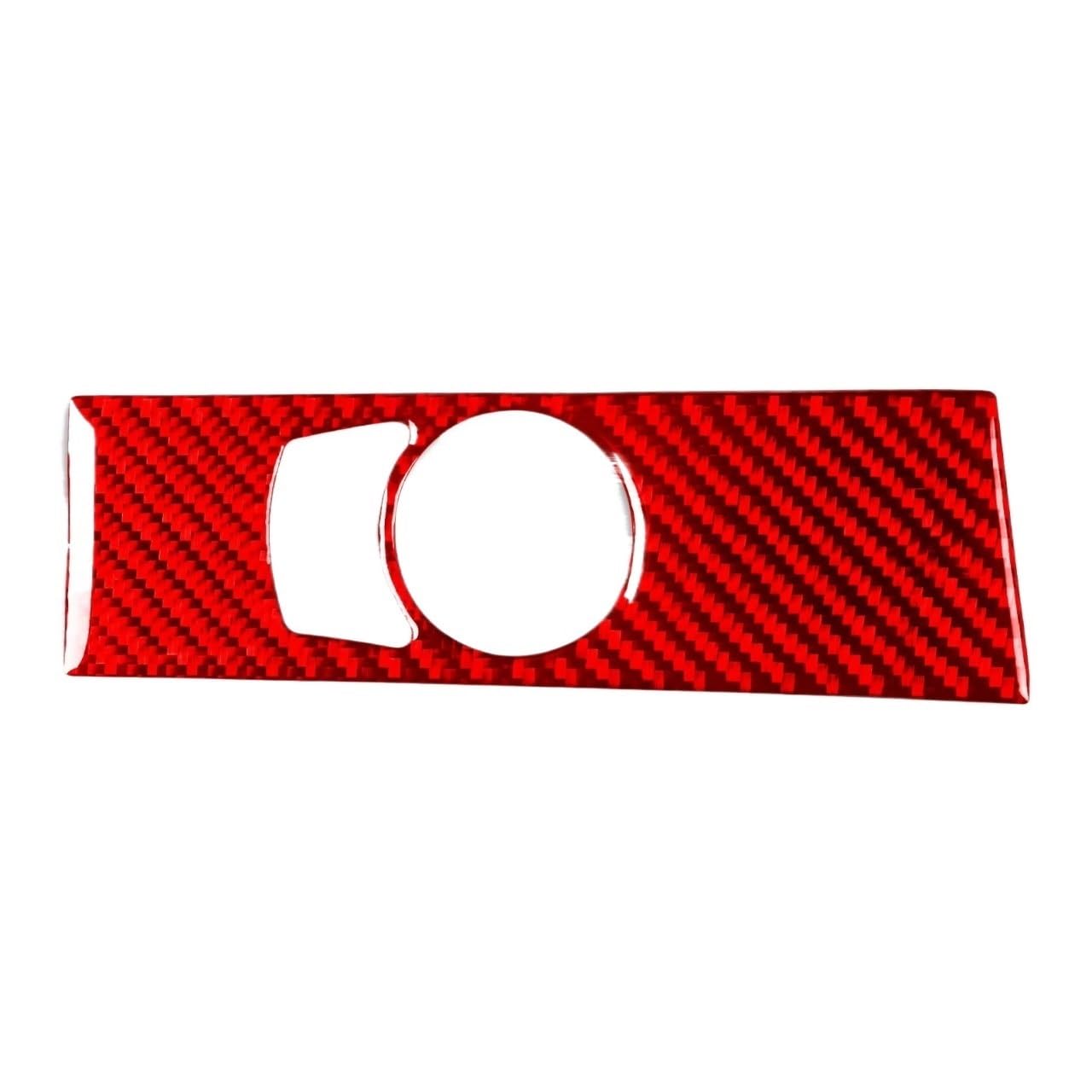 Kohlefaser Auto Aufkleber Scheinwerfer Schalter Panel Abdeckung Trim Aufkleber Real Carbon Fiber Für 5 Series E60 2004 2005 2006 2007 Auto Innen zubehör Aufkleber Dekorative(Red C) von Eofooq