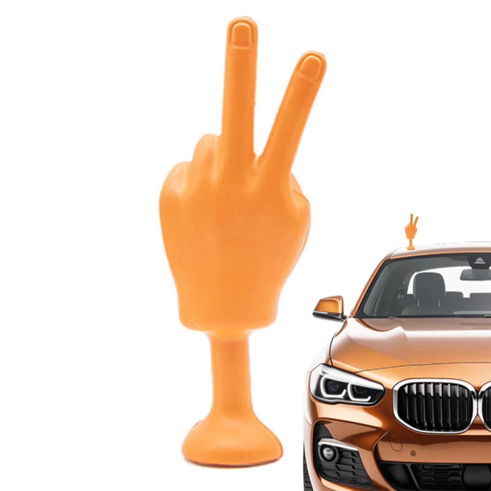 Eoixuqba Autodach-Dekoration – Shaking Hand Außen Auto , Handmodell, Dekoration, Fingerstatue mit selbstklebender Basis, Auto-Außendekoration für Autodach, Motorräder von Eoixuqba