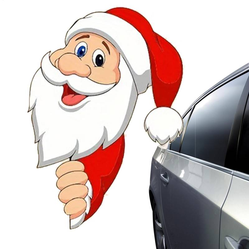 Eoixuqba Weihnachts-Autoaufkleber lustig - Autoaufkleber Automobilaufkleber,Auto-Dekoration, lustige Auto-Aufkleber, wasserfeste Auto-Fensteraufkleber für Autos, LKWs, Wände, Fenster von Eoixuqba