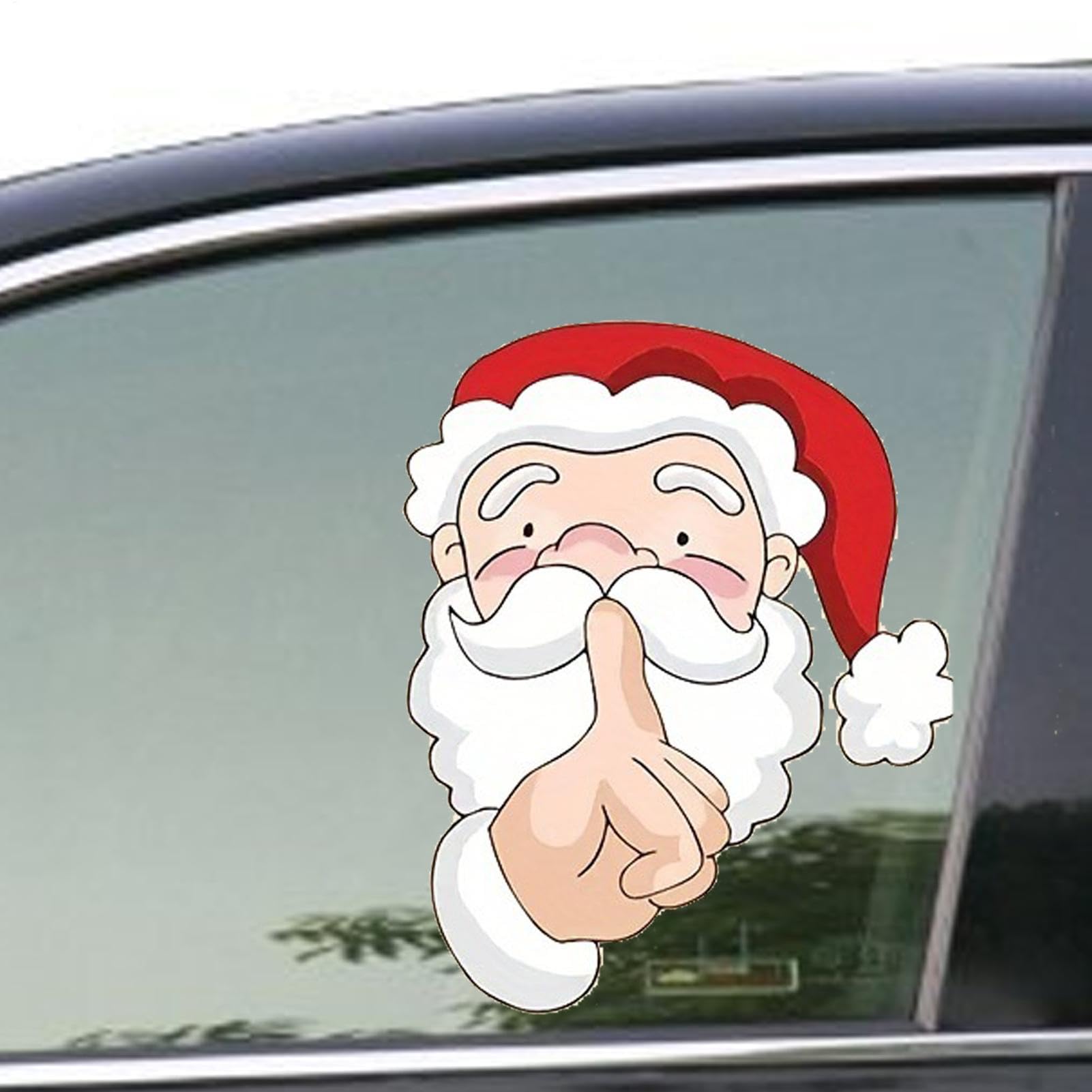 Eoixuqba Weihnachtsaufkleber fürs Auto - Autoaufkleber, Autoaufkleber | Auto-Dekoration, lustige Auto-Aufkleber, wasserfeste Auto-Fensteraufkleber für Autos, LKWs, Wände, Fenster von Eoixuqba