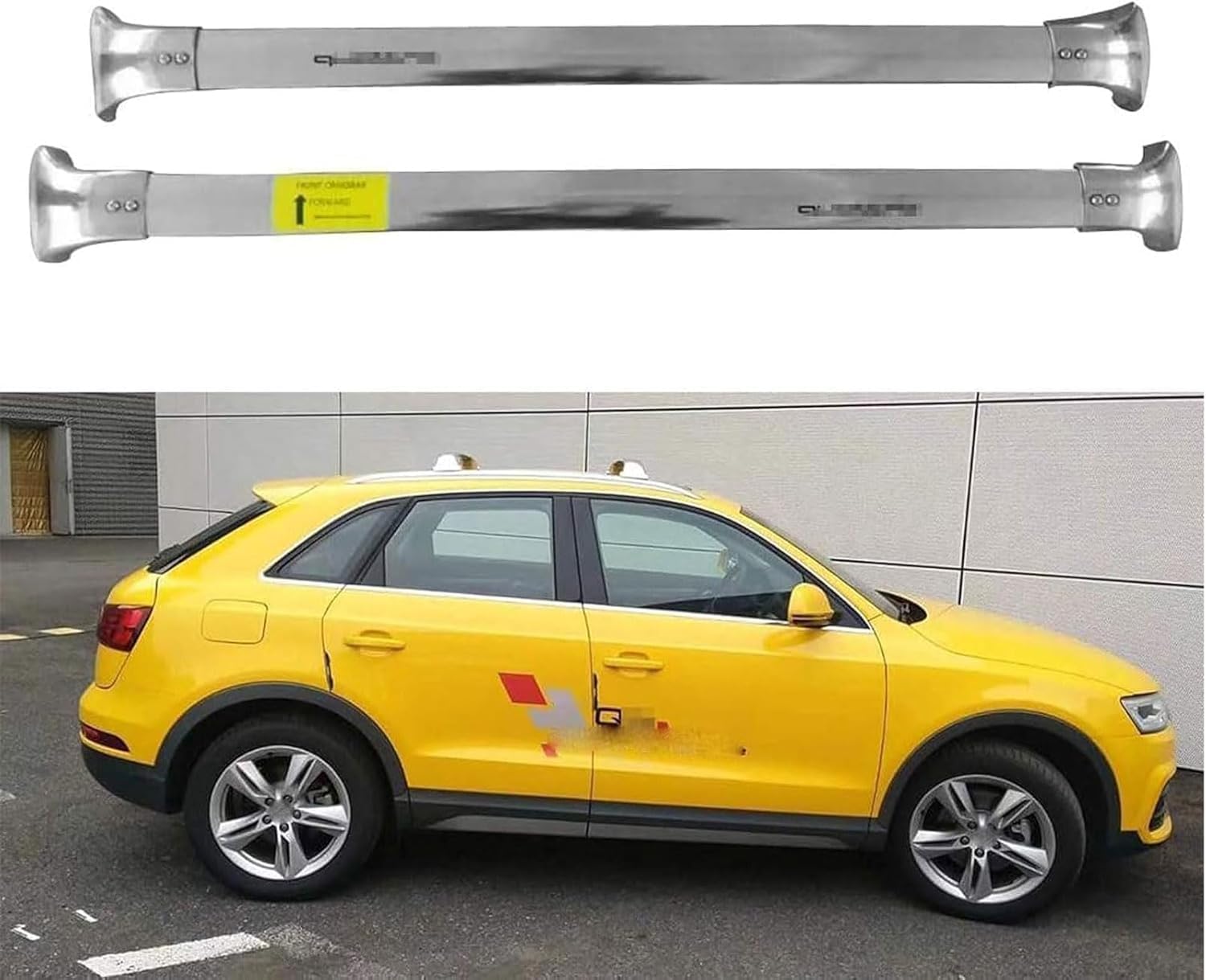 2 Stück Auto Dachträger für Audi Q3 2012-2018, Querträger Dachgepäckträger Gepäckträger Querbalken Dekoratives Zubehör von Eoobyzn