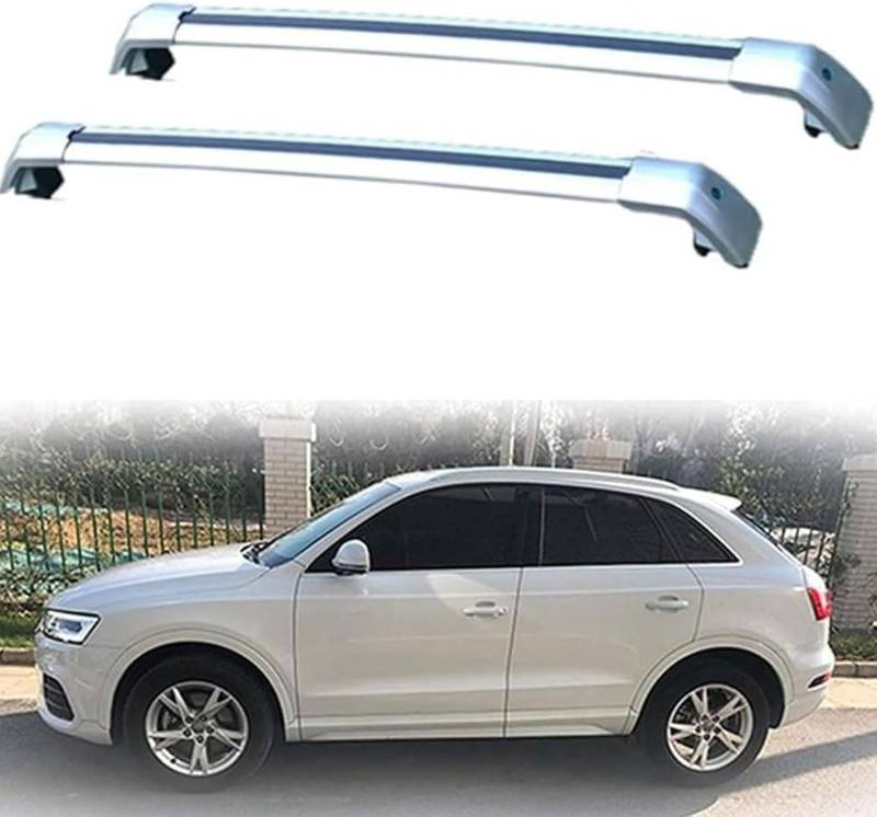 2 Stück Auto Dachträger für Audi Q3 5door SUV 2012-2018, Querträger Dachgepäckträger Gepäckträger Querbalken Dekoratives Zubehör von Eoobyzn