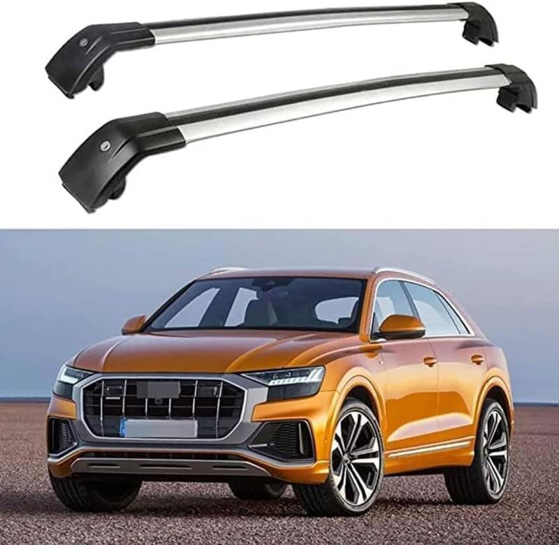 2 Stück Auto Dachträger für Audi Q8 (4MN) 2018 2019, Querträger Dachgepäckträger Gepäckträger Querbalken Dekoratives Zubehör von Eoobyzn