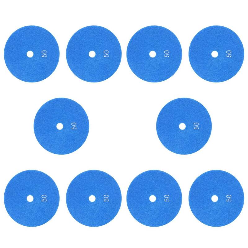 Eoslcusmvl 10Stück 5 125Mm Wet Diamond Polishing Pads Marmor KöRnungen 50 von Eoslcusmvl