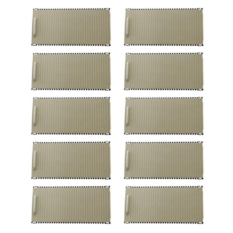 Eoslcusmvl 10X Auto Innen Innen Konsole Rollo Abdeckung für - C/E-Calss W204 S204 W212 S212 A20468076079051 Beige von Eoslcusmvl