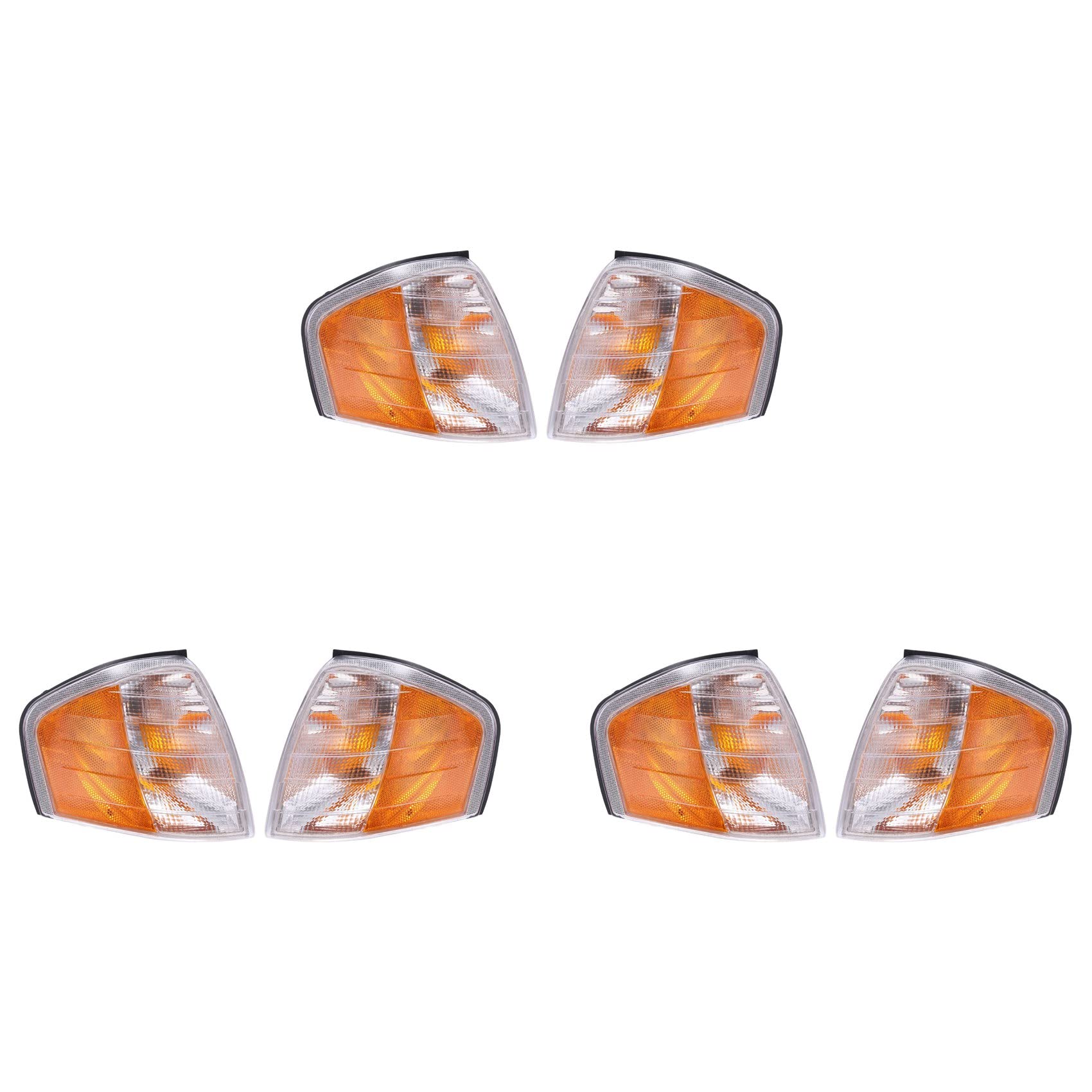 Eoslcusmvl 3 Paar Auto Front Ecke Licht Wenden Signal Blinker für C W202 C230 C280 1994-2000 2028261143 2028261243 von Eoslcusmvl