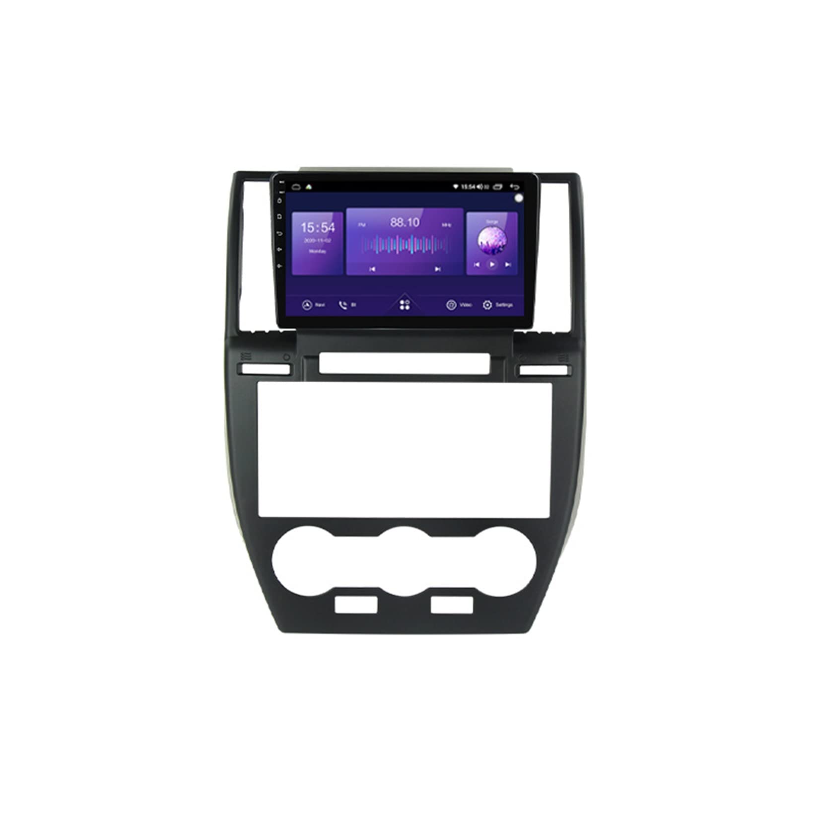 Doppel Din Radio Android Autoradio Carplay Bluetooth Für Land Rover Freelander 2006-2012 Unterstützt WiFi USB+Spiegel Link + Rückfahrkamera+ Intelligente Sprachsteuerung Gilt von Eouyt