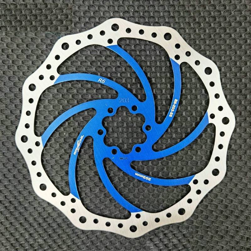 EpheyFIF Fahrrad-Scheibenbremse, Fahrrad-Scheibenbremse, MTB-Fahrrad-Rotor, schwimmender Rotor für Fahrrad-Scheibenbremse (blau 160) von EpheyFIF