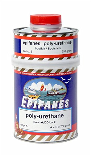 Epifanes PU-Lack rot 750g incl. Härter E4-845 Poly-Urethane Lack mit UV Schutz DD-Yachtlack von Epifanes