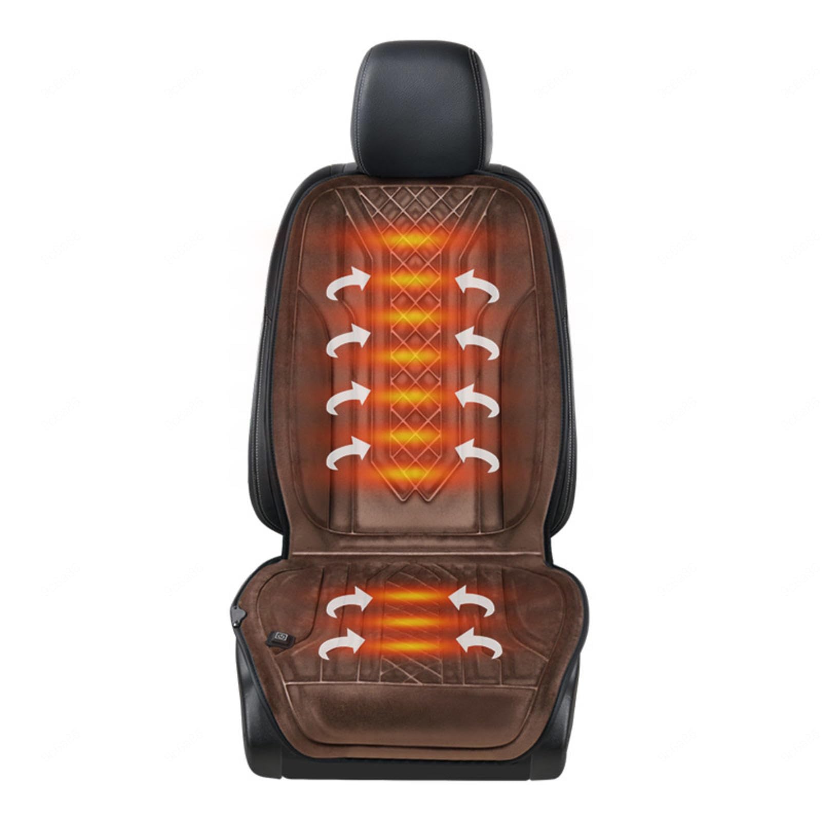 ErZhuiZi Auto Sitzheizung 12v Auflage Sitzauflage Auto Heizung Zigarettenanzünder Sitzheizung Nachrüsten Auto Sitzbezüge Auto,brown-1seat von ErZhuiZi