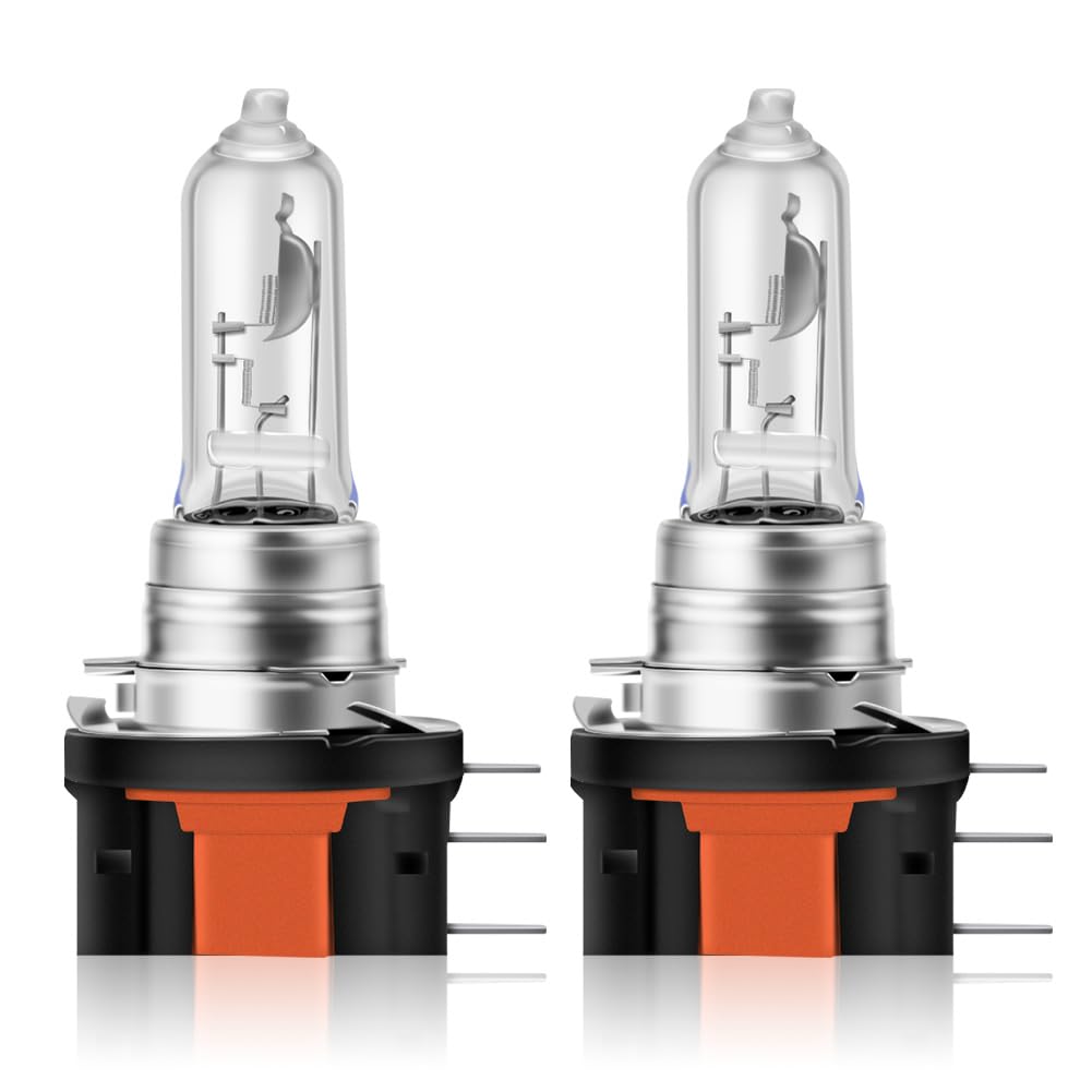 Erato H15 Halogen Birne, 3000K Gelb 12V 15/55W Scheinwerfer Lampen Hi/Lo Fernlicht Abblendlicht Tagfahrlicht Birne für Auto Halogen Scheinwerfer Ersatz, 2 Stück von Erato