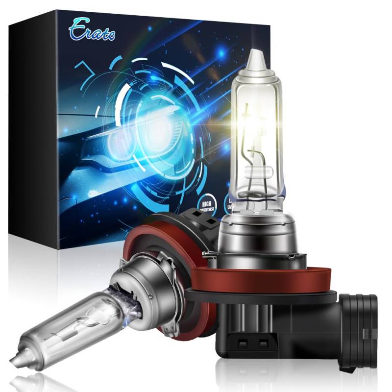 Erato H9 Halogen Birne, 3000K Gelb 12V 65W Scheinwerfer Halogenlampen Lampe Fernlicht Birne Nebelscheinwerfer für Auto Scheinwerfer Ersetzen, 2 Stück von Erato