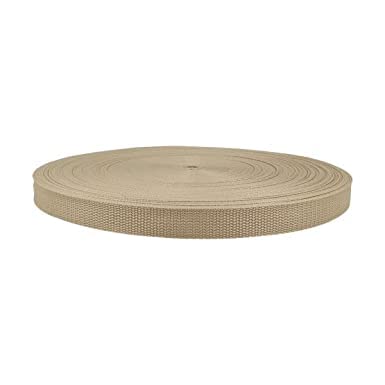 5 Meter Gurtband 100% Polypropylen Taschengurtband Bänder für Taschen (beige, 20 mm Breit) von Erlif