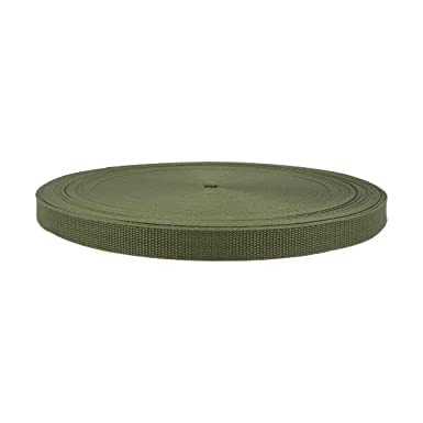 5 Meter Gurtband 100% Polypropylen Taschengurtband Bänder für Taschen (olivegrün, 20 mm Breit) von Erlif