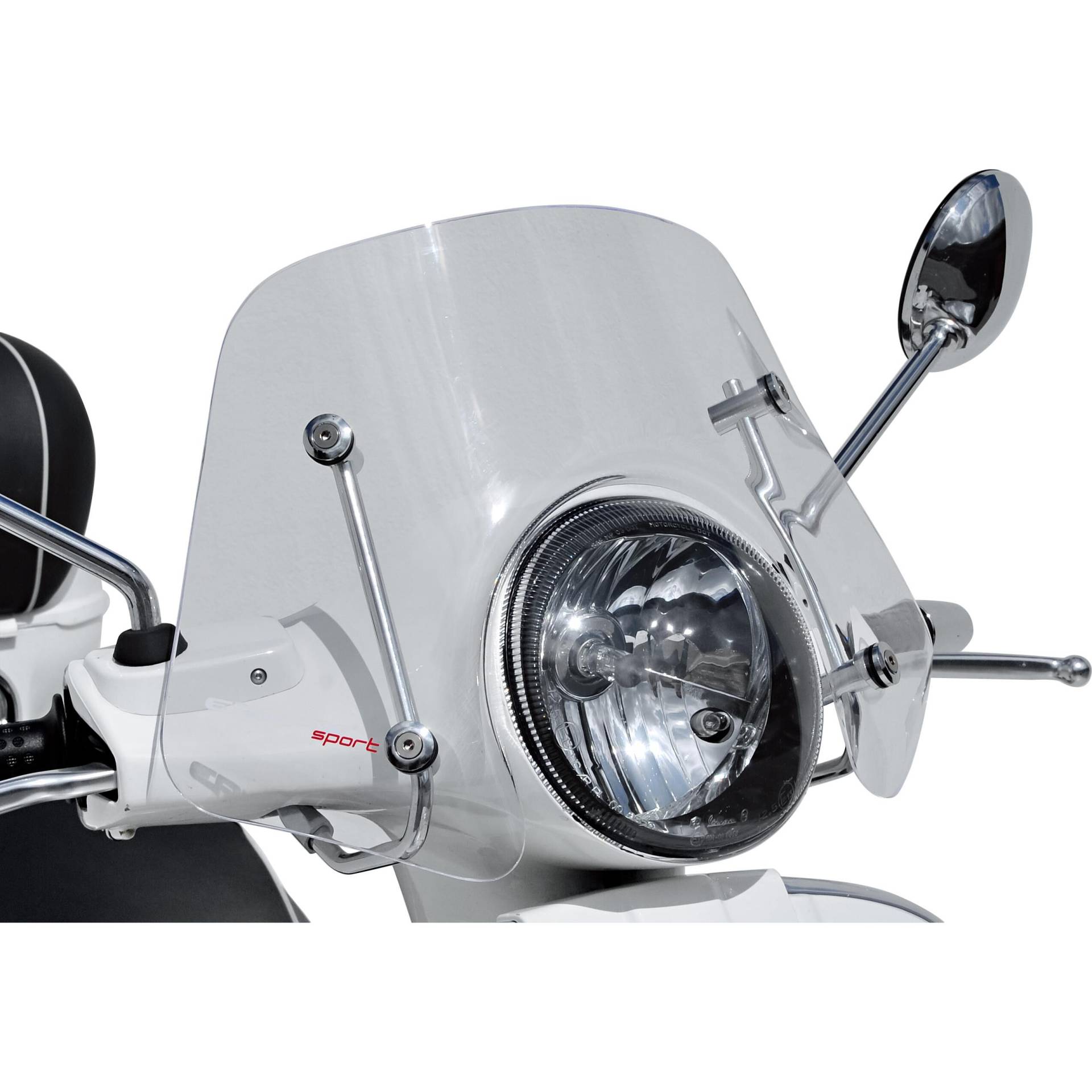 Ermax Scooter Scheibe Sportivo klar für Vespa Primavera 50/125/150 von Ermax