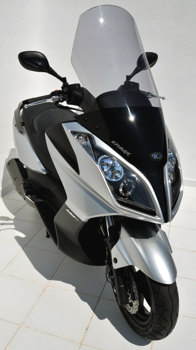 Windschild Hoch Scooter 125/200/300 Dink Street/Downtown 2009/2016 ERMAX schwarz Klar von Ermax