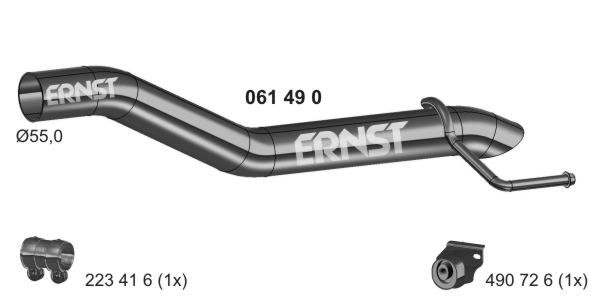 Abgasrohr hinten Ernst 061490 von Ernst