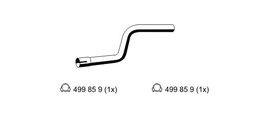 Abgasrohr hinten Ernst 344531 von Ernst