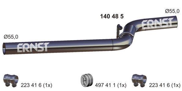 Abgasrohr mitte Ernst 140485 von Ernst