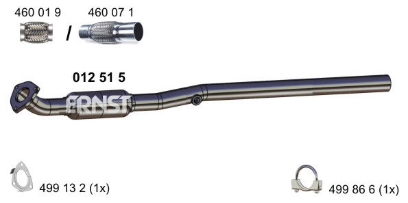 Abgasrohr vorne Ernst 012515 von Ernst