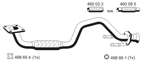 Abgasrohr vorne Ernst 153409 von Ernst