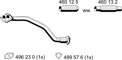 Abgasrohr vorne Ernst 243469 von Ernst