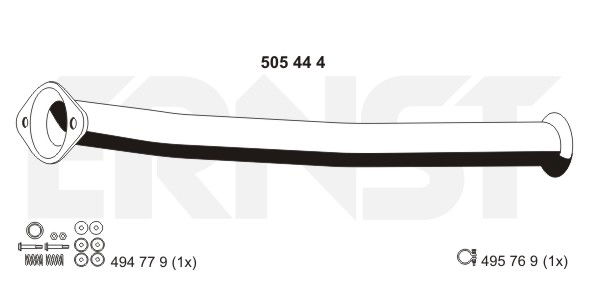 Abgasrohr vorne Ernst 505444 von Ernst