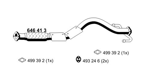 Abgasrohr vorne Ernst 646413 von Ernst