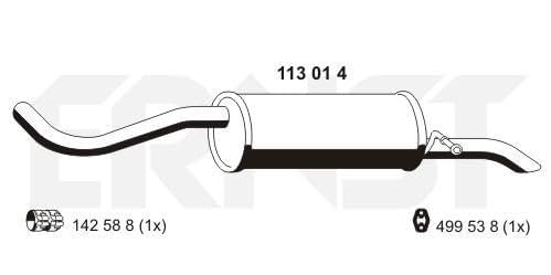 ERNST 113014 Endschalldämpfer von ERNST