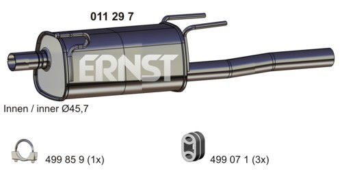 Endschalldämpfer Ernst 011297 von Ernst