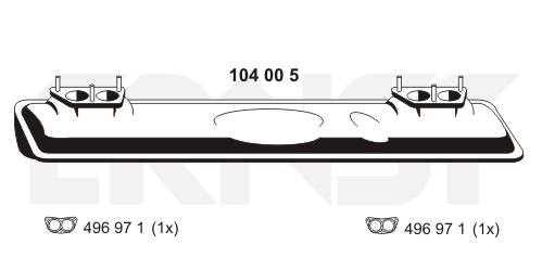 Endschalldämpfer Ernst 104005 von Ernst