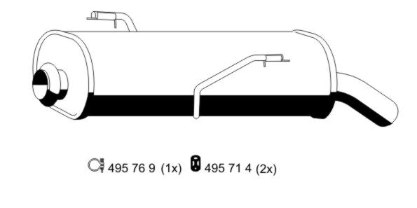 Endschalldämpfer Ernst 505000 von Ernst