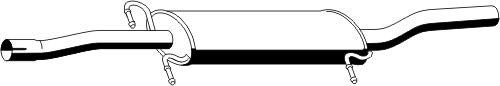 Mittelschalldämpfer von Ernst (385046) Dämpfer Abgasanlage Auspufftopf von Ernst