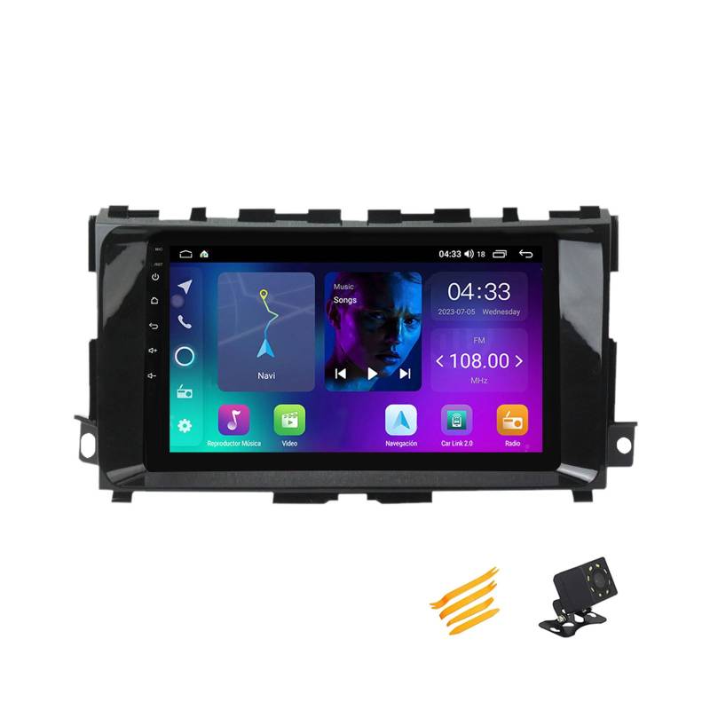 Android 13 Autoradio Bluetooth 2 DIN Kompatibel Mit Nissan Altima Teana 2013~2018 Autoradio Touchscreen 9 Zoll QLED-Display Mit Car Play Android Auto Navigation Radio FM RDS SWC,4 Core NF2 2G+32G von EsaSam