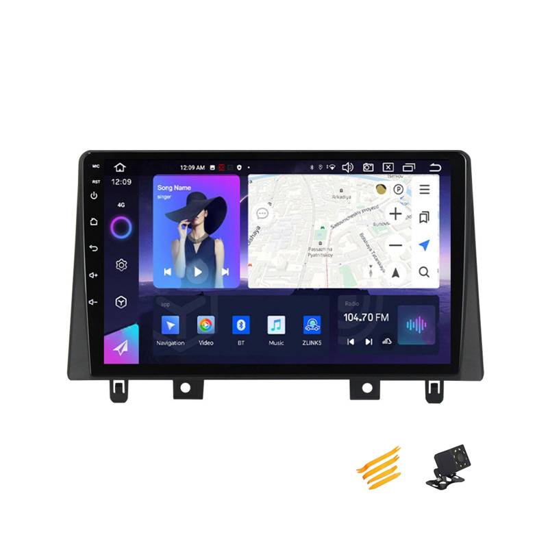 EsaSam Android 13 Autoradio Bluetooth 2 DIN Kompatibel Mit JAC Refine S3 2019 Autoradio Touchscreen 9 Zoll QLED-Display Mit Car Play Android Auto Navigation Radio FM RDS SWC,8 Core NF4 4G+64G von EsaSam