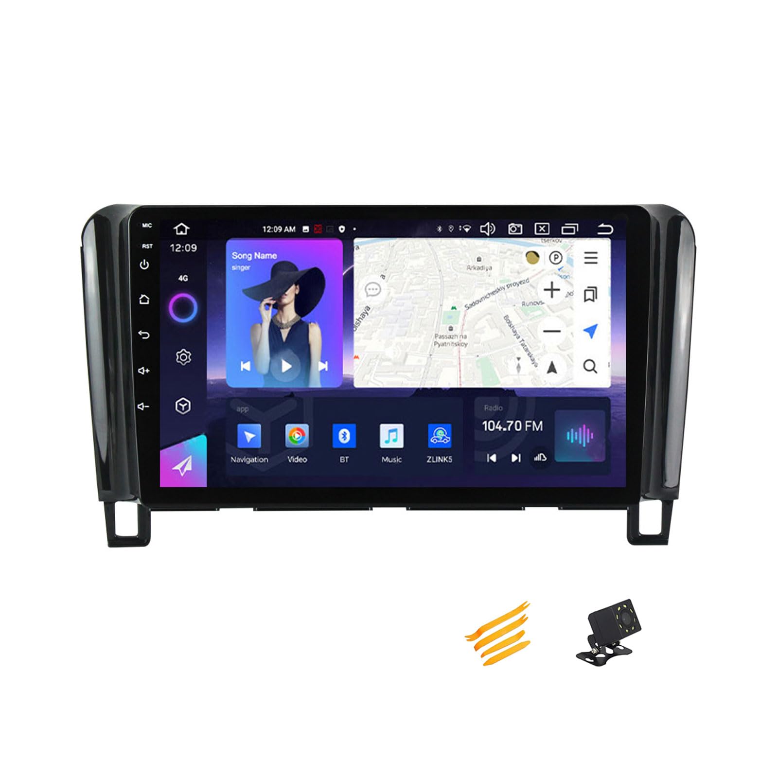 EsaSam Android 13 Autoradio Bluetooth 2 DIN Kompatibel Mit Nissan Serena 4 2010~2016 Autoradio Touchscreen 9 Zoll QLED-Display Mit Car Play Android Auto Navigation Radio FM RDS SWC,8 Core NF4 4G+64G von EsaSam