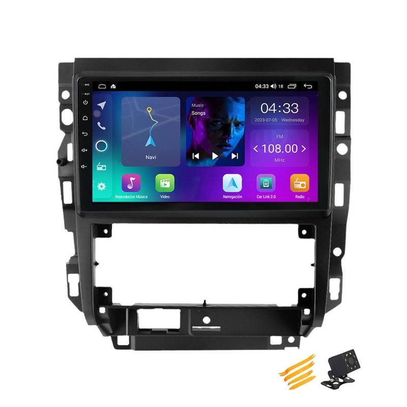 EsaSam Android 13 Autoradio Bluetooth 2 DIN Kompatibel Mit VW Golf Bora 2004~2008 Autoradio Touchscreen 9 Zoll QLED-Display Mit Car Play Android Auto Navigation Radio FM RDS SWC,4 Core NF1 1G+32G von EsaSam