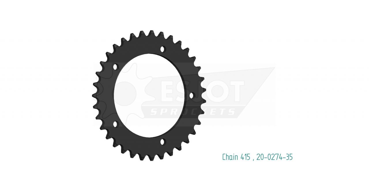 ESJOT Hercules MK1 MK2 KX-5 Supra 4GP Kettenrad 35 Zähne / Zahnkranz von Esjot