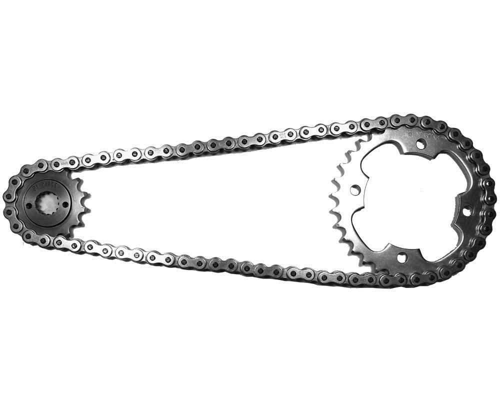 Kettensatz/Kettenkit Z.14/38 Ersatzteil für/kompatibel mit LTZ 400, Bj. 03-08 O-Ring Kette verstärkt von Esjot