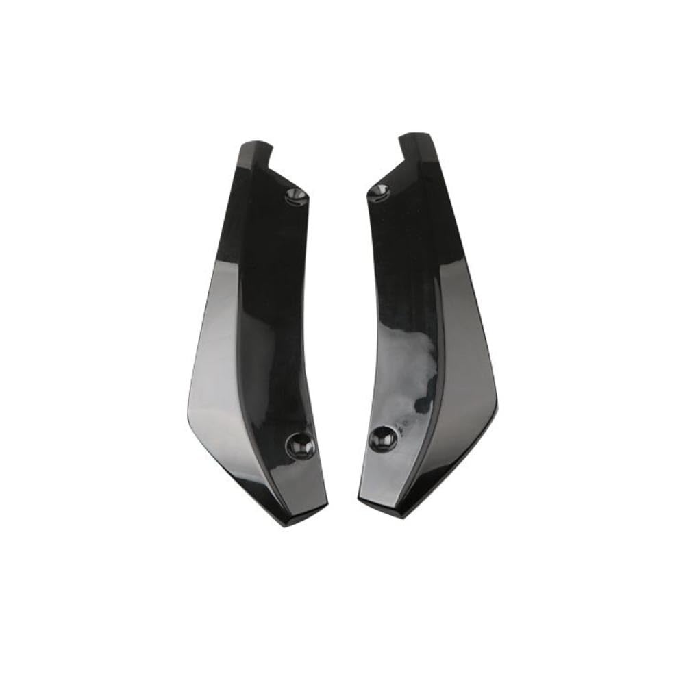 2PCS Auto ABS heckspoiler Ecke Hecklippe Winkel Wrap Angle, Für Audi A1 A2 A3 A4 A5 A6 A7 A8 Heck Stoßstange Diffusor Splitter Spoiler Protector,A/Black-45CM von EsprAL